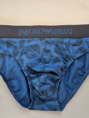 Emporio Armani Mens Underwear Brief All Over Eagle Print Size S NWT